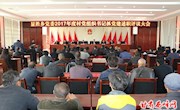显胜乡党委召开2017年度村党组织书记抓党建述职评议大会
