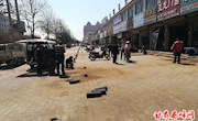 区城管执法局积极配合西街办取缔北直干道铁艺市场