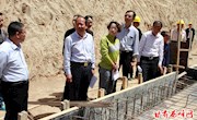 省防指汛前检查组检查西峰区汛前准备工作