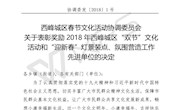 西峰城区春节文化活动协调委员会关于2018年西峰城区“双节”文化活动评比结果表彰奖励情况的公告